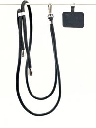 Cable universal para teléfono móvil con inserto negro plateado