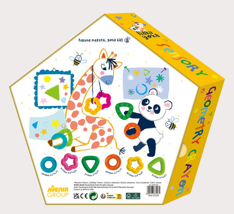 Sensory Geometric Crayons - 6