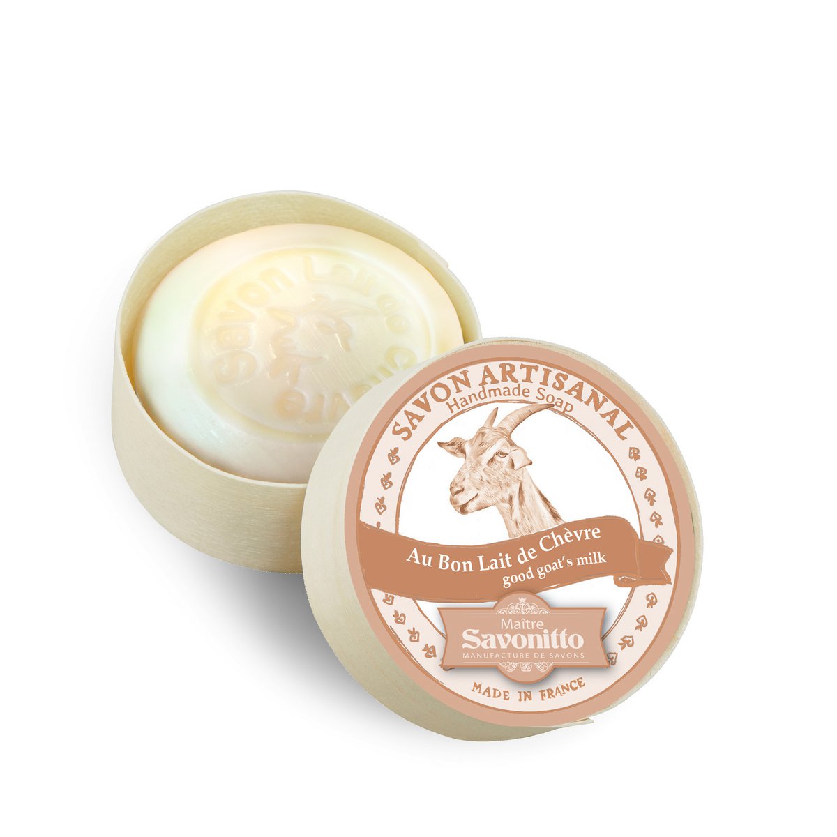 Goat's milk soap in wooden box 100g