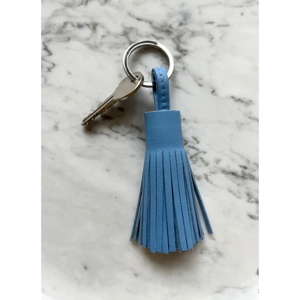 Portachiavi in ​​pelle - "Mariyam" - Azzurro FAIR