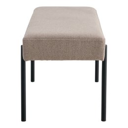 Swindon Bench - Bench, stone with black legs, 100x36x42,5 cm