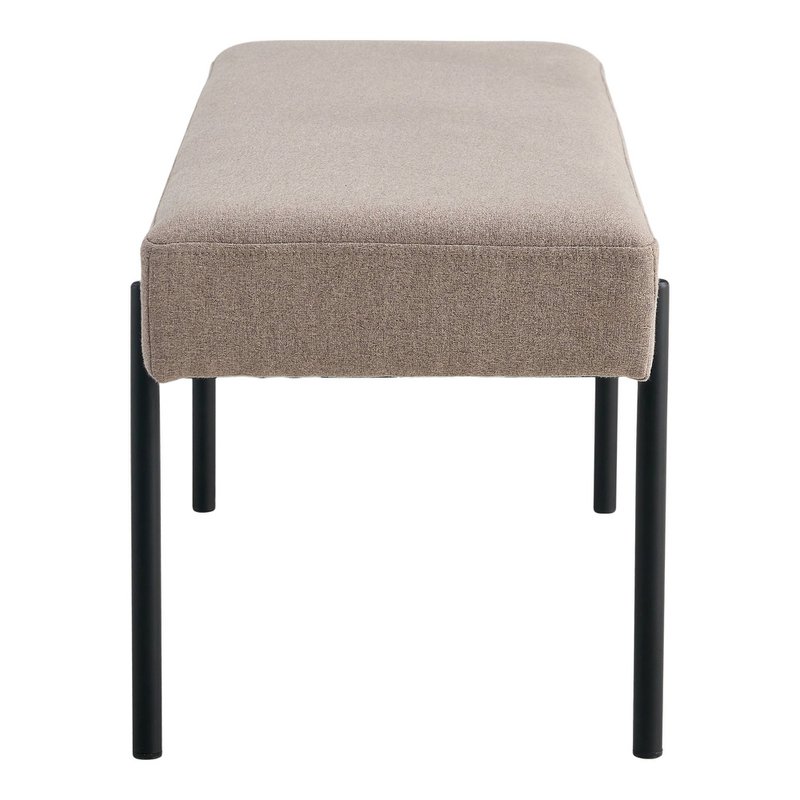 Swindon Bench - Bench, stone with black legs, 100x36x42,5 cm
