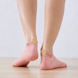 5er-Pack Damensocken Gold Heart Tab I 35-41