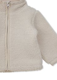 Veste en peluche beige