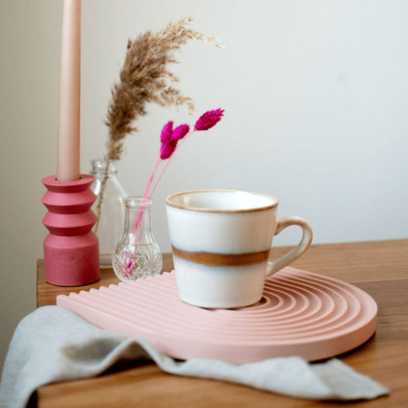 Midi Rainbow Tray Dusty Pink