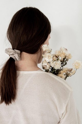 HELGA Leinen-Scrunchie