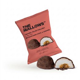 CARAMEL FILLED MALLOWS + DARK CHOC & ORANGE 16G