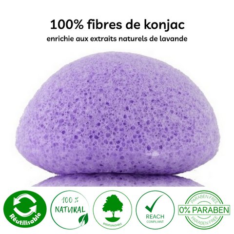 Natural Konjac Schwamm für Lavendelgesicht