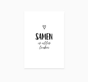 A6 Postkarte || Zusammen