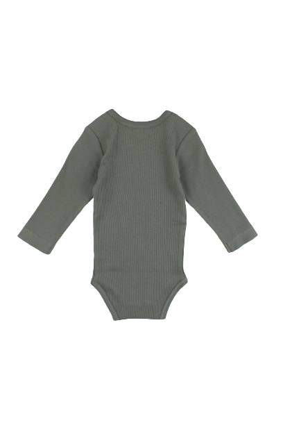 Body lange mouw unisex groen
