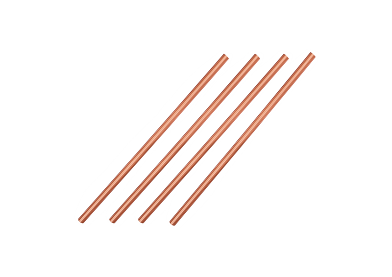 Cocktail Zubehör Set, 6-teilig mit Barlöffel, 30/50 ml Messbecher und Strohhalmen
