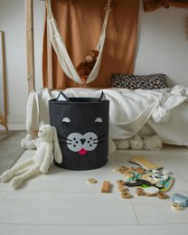 Storage Basket Children's Room - Cat