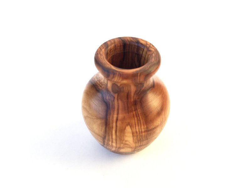 Tandstikkerholder "Vase" Tandstikkedispenser lavet af oliventræ