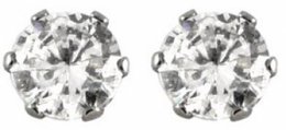 Ørestikker runde zirconia 4mm