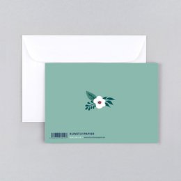 Greetings card flowers Romy