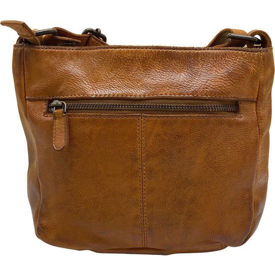 Skulderpose Ladies Cognac Real Leather - Stilfuld crossbody taske fra Arrigo