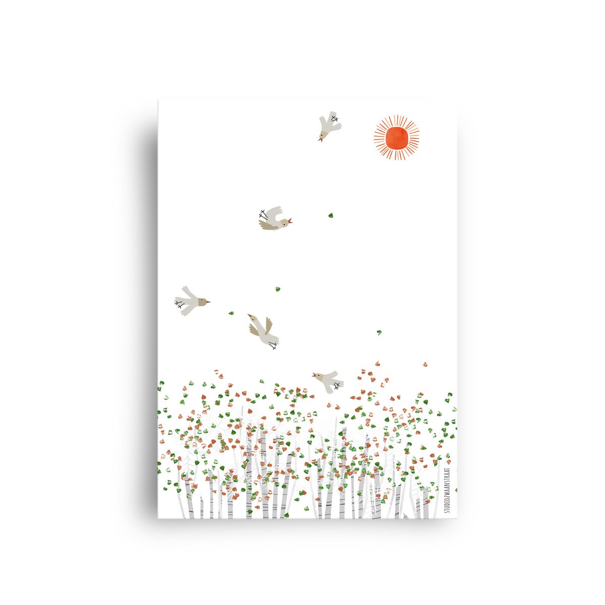 Postkarte 'Frühling liegt in der Luft'