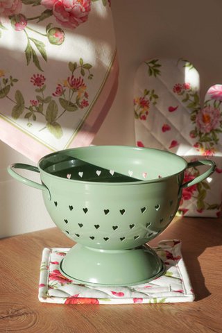 Sage colander with hearts 21 cm Isabelle Rose