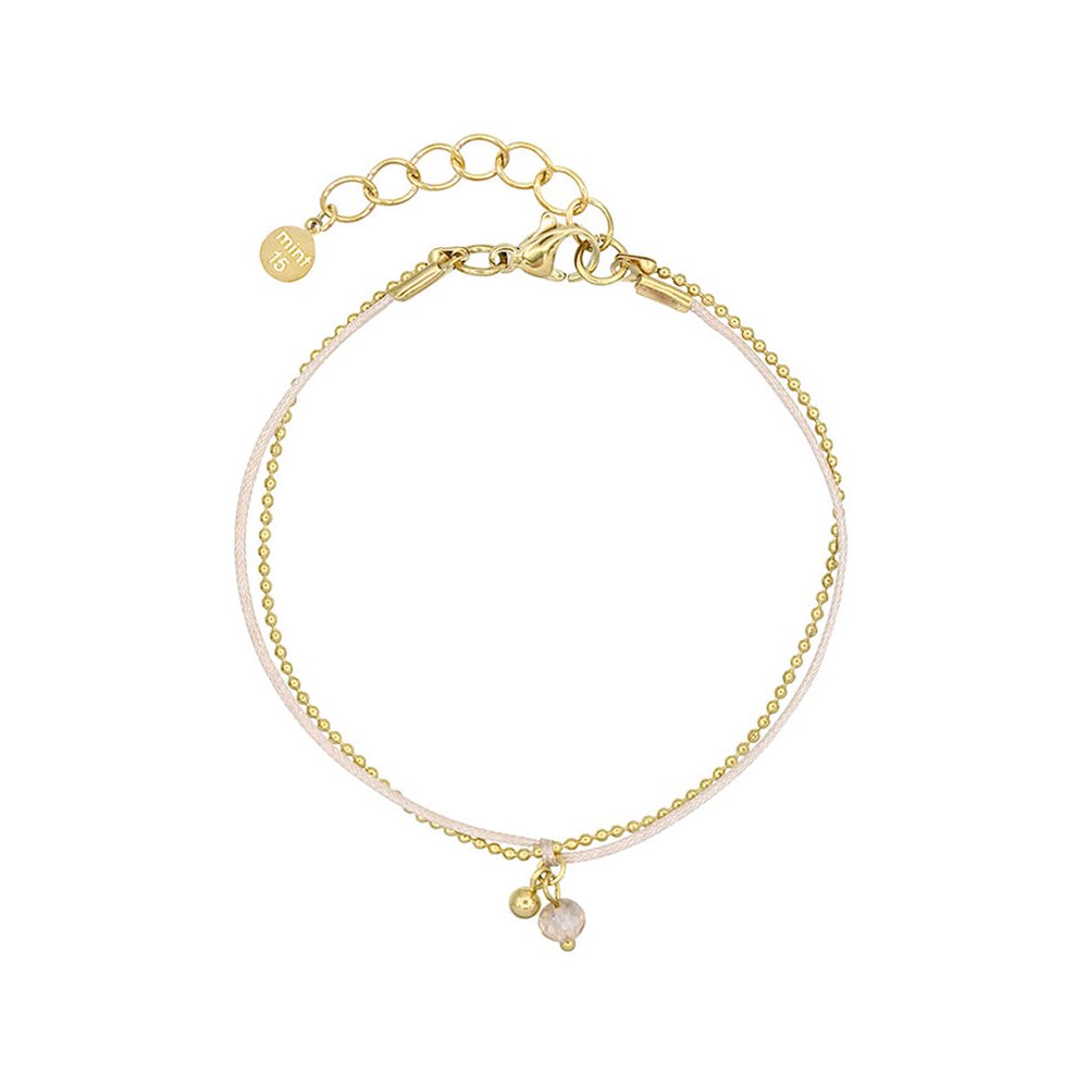 Dainty duo armbånd - champagne