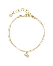 Dainty Duo Bracelet - Champagne