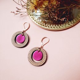BULLE Fuchsia earrings