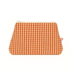 Gingham Organic Cotton Toiletry Bag
