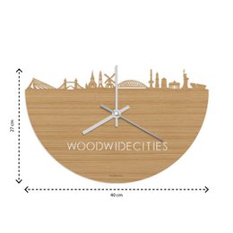 Horloge Skyline Sliedrecht Bambou