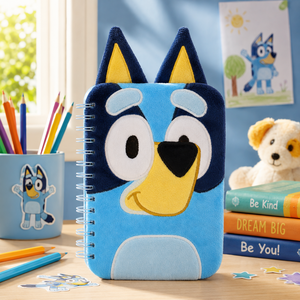 Bluey - Notizbuch Plüsch (Ringbuch)