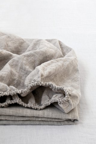 Natural Linen Fitted Sheet