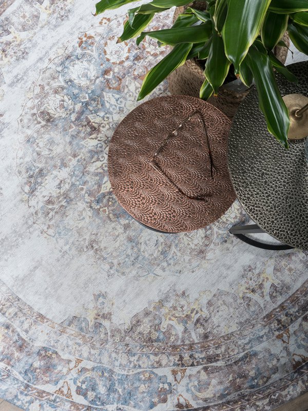 Teppich Viola Round Taupe ø120 cm