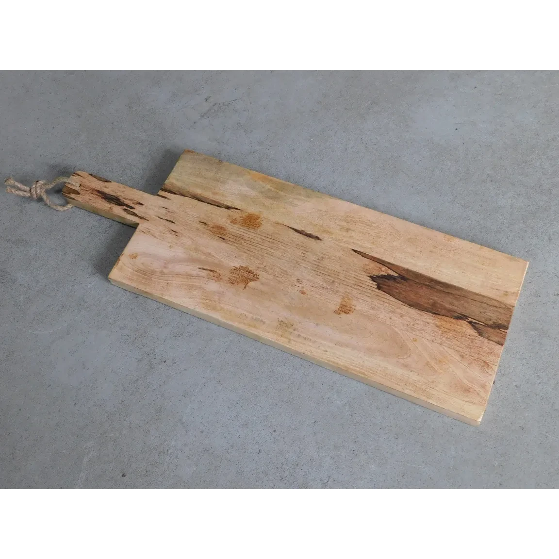 Plateau de service/planche à découper, grande planche de cuisine en bois, 78 cm avec poignée