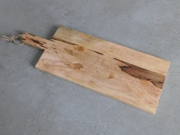 Bandeja de servir/tabla de cortar, grande, tabla de cocina de madera, 78 cm con asa