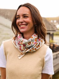 Foulard Adulte Dheli Azur 100 cm