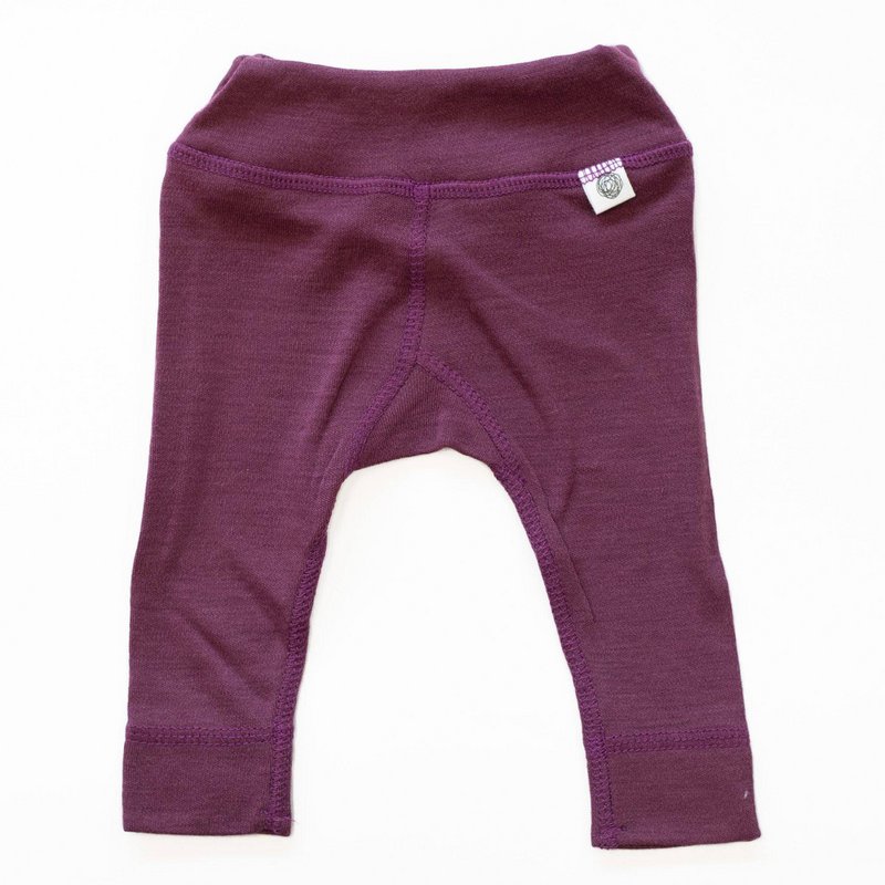 Woolen Baby pants - Merino wool - Crushed violets
