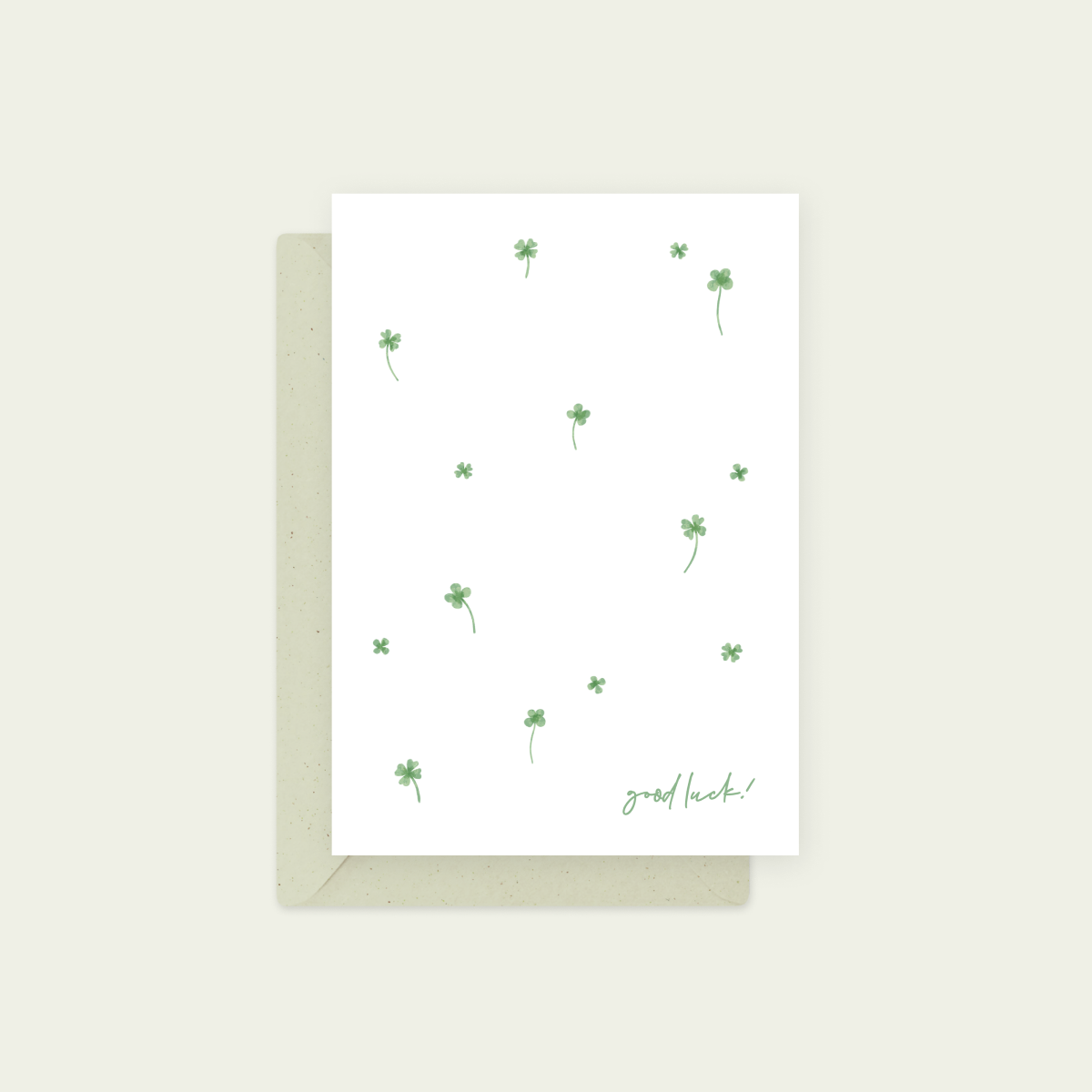 Eco Greeting Card — Good Luck