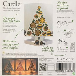 KAART Kerstboom Groen (Kerstboom) - Kaarshouder Wenskaart