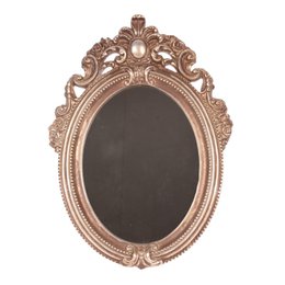 Mirror 15x20 cm – Gold – Resin – Oval