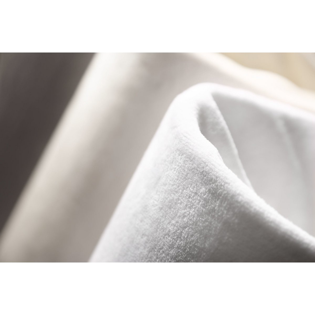 Velour kappelagen - Hvid