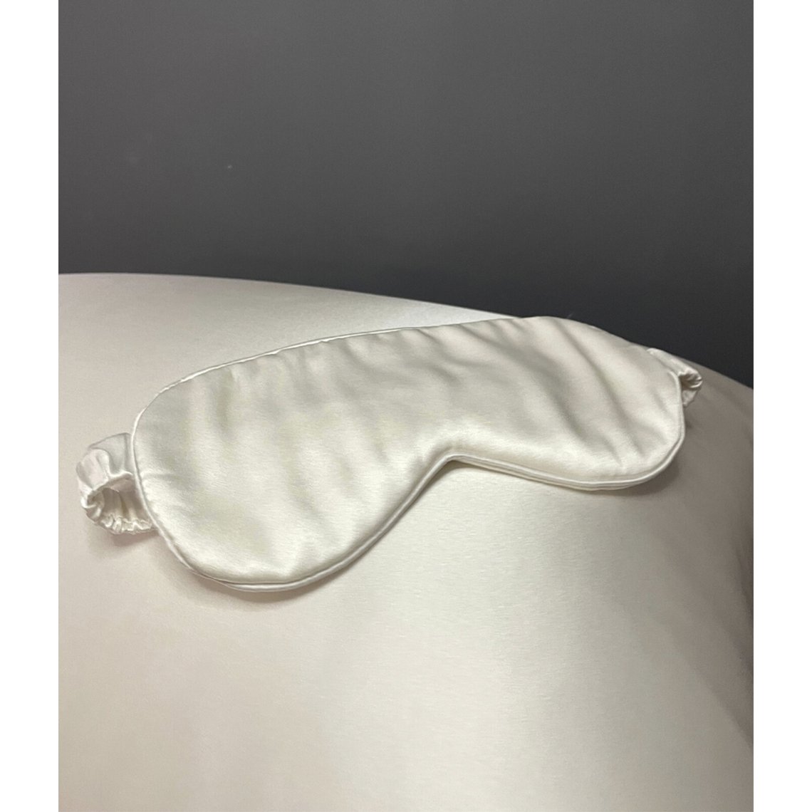 Masque de sommeil en soie Ivoire Solide