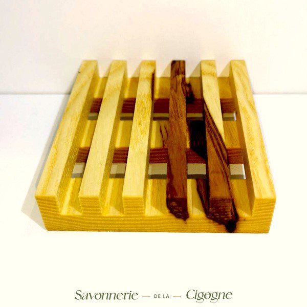Wooden soap dish