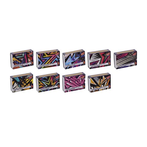 Set mit 10 Schachteln mit 40 Streichhölzern, Länge 4,2 cm