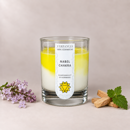 Chakra del ombligo | Vela perfumada cera de soja - meditación - relajante - vela chakra plexo solar (amarillo)
