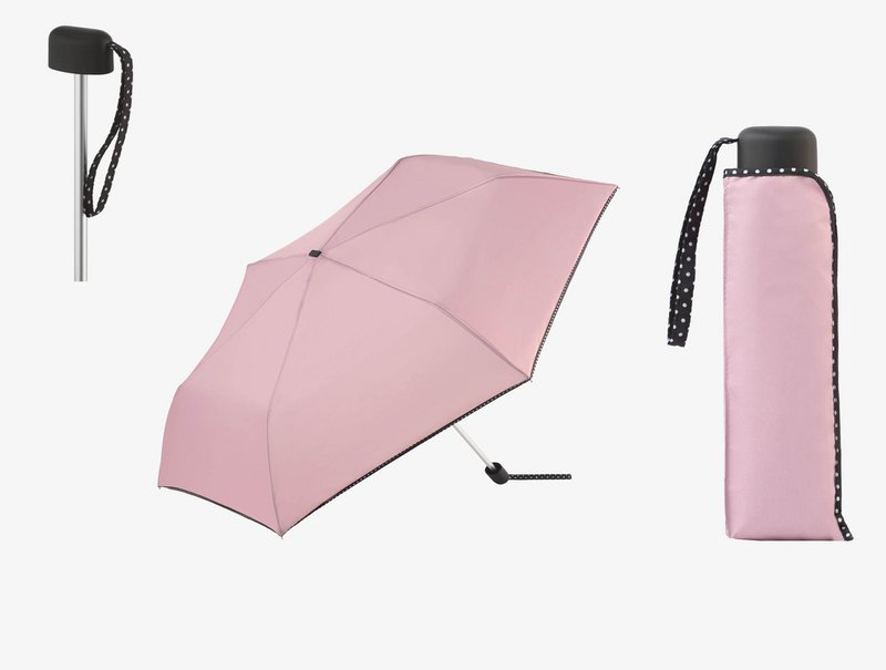 Flat Manual Folding Umbrella "Spirit" | Light | With exhibitor | C-Collection