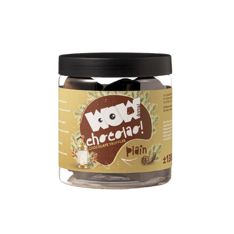 Tartufi Al Cioccolato Classico Vaso Regalo 130g | Cioccolato francese di lusso