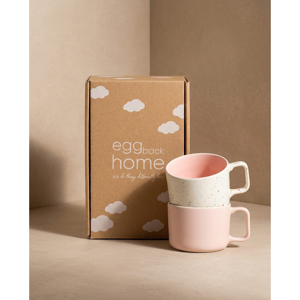 Breeze Party In/Out Stoneware Duo Set Mug 240ml Pink