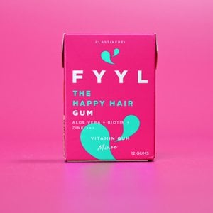 FYYL GUM - THE Happy Hair Gum - 20 chewing gum boxes per pack - natural chewing gum