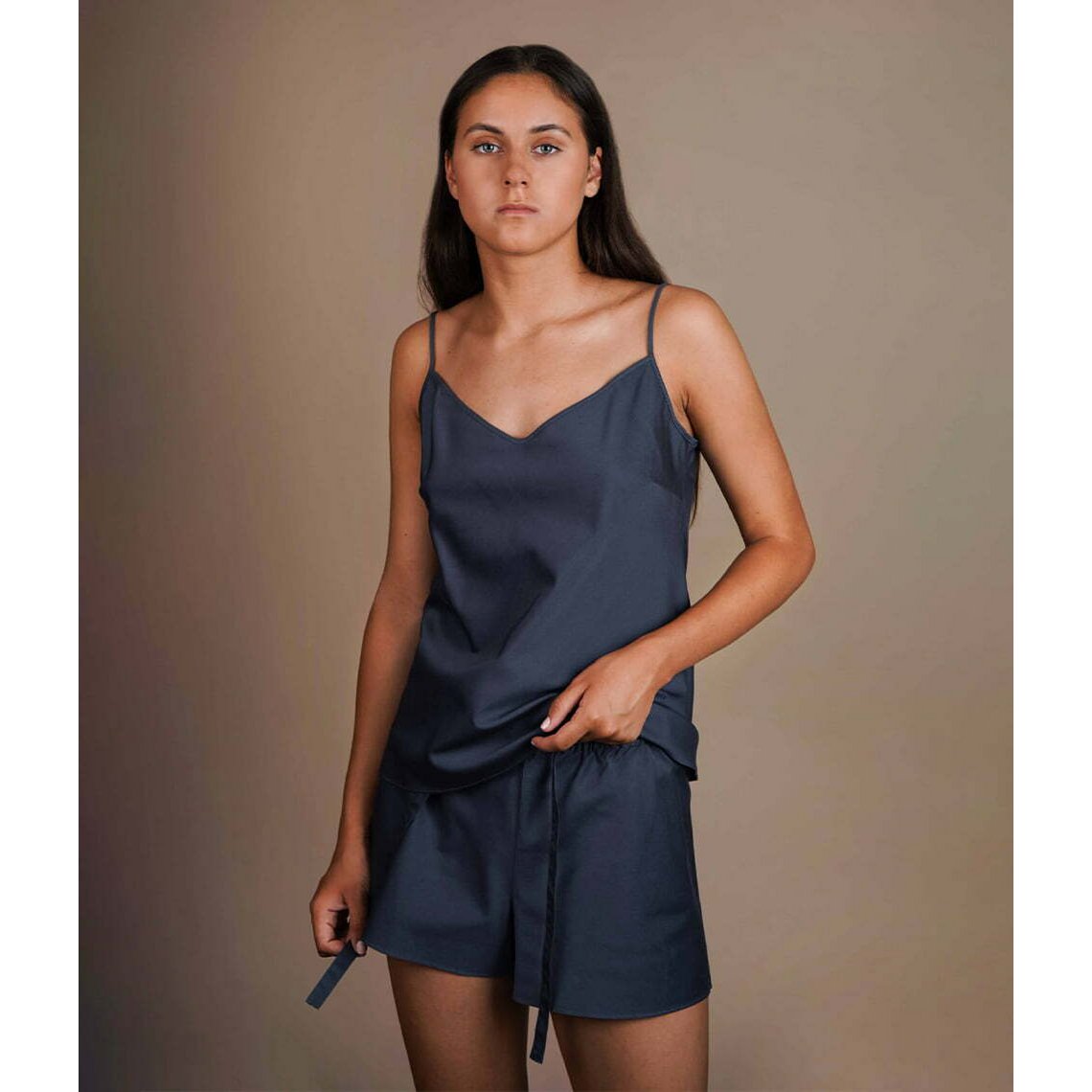 Pajamas: shirt + shorts Dream Touch Anthracite
