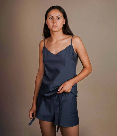 Pajamas: shirt + shorts Dream Touch Anthracite