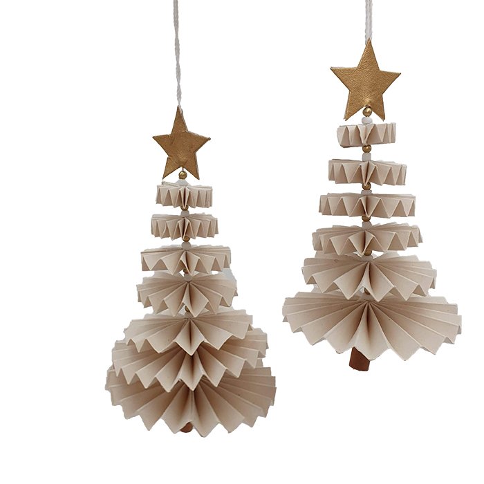 Ornement dansant sapin de Noël bl/wh/nat set/2 900-013