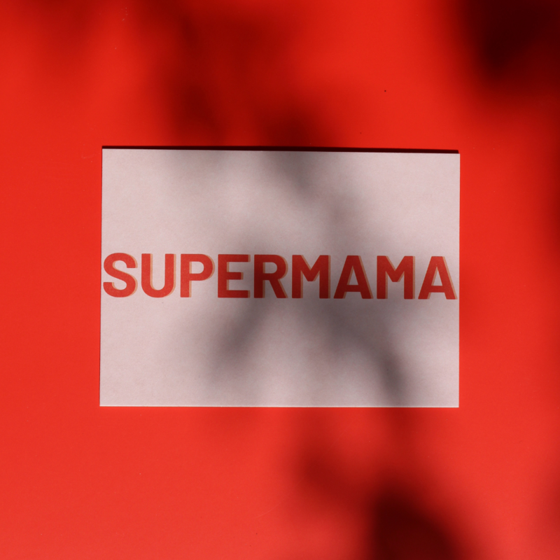 Postkort - Supermama